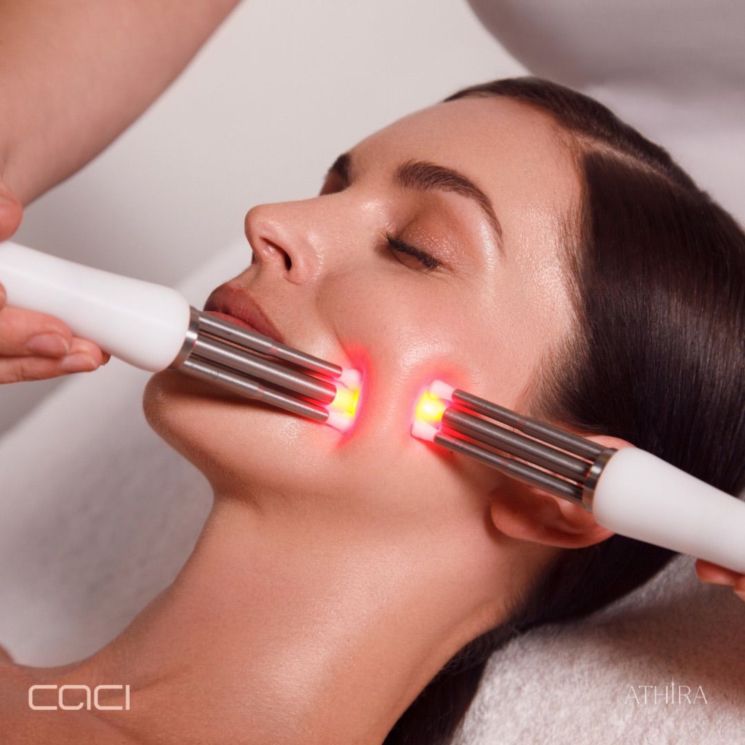 Top 7 benefits of CACI treatments at Athira Spa in Altrincham, non-invasive facial lifting and toning, anti-aging skincare